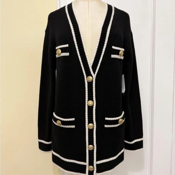 Alice + Olivia
Bradford Tipped Cardigan - Picture 8 of 12